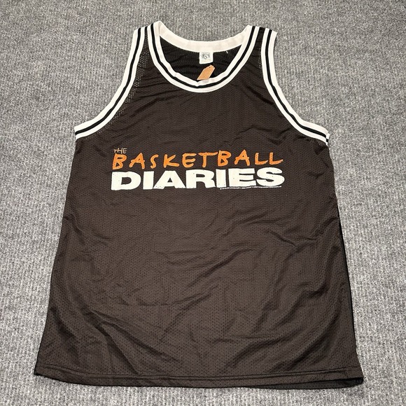Vintage  THE BASKETBALL DIARIES Jersey Shirt‎  Promo Leonardo DiCaprio Sz Medium - Picture 1 of 8